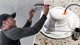 Replacing a Recessed LED Ceiling Light Is an Easy DIY Job [upl. by Annahs]