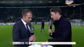 Hansi Flick prematch interview  Hoffenheim v Basaksehir EL 1718 [upl. by Anelec]