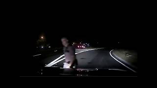 NJ police officer nearly struck by car during traffic stop [upl. by Welcy]