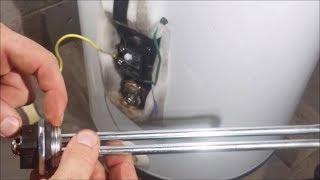 How To Replace The Lower Element On A Electric Water Heater [upl. by Ellan]