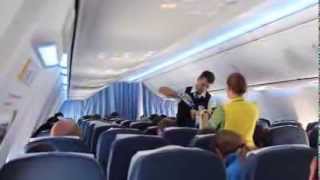 Interior  Ukraine International Airlines 737800 [upl. by Swehttam]