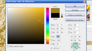 como crear una textura de oro con photoshopwmv [upl. by Grimona470]