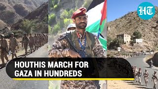 Yemens Houthi Fighters March For Palestine amp Gaza Amid Attacks On Israel amp US Targets  Watch [upl. by Lenrad]