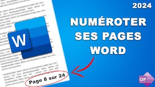 Numérotation de Page Automatique Word 2024  Tutoriel Débutant [upl. by Baseler]