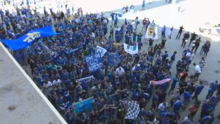 Entrada afición Real Oviedo en León [upl. by Carlick]