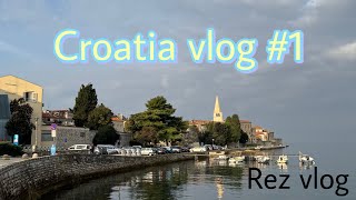 Croatia vlog day 1 CROATIA MA THALHALI KHANA 🤪😋 [upl. by Nnylav343]