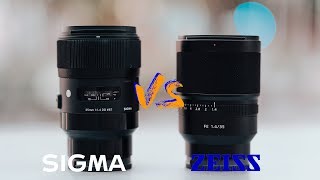 Sigma 35mm 14 Art VS Sony Zeiss 35mm 14 [upl. by Latsyrd]