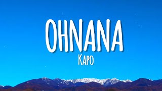 Kapo  OHNANA Letra [upl. by Akirea]