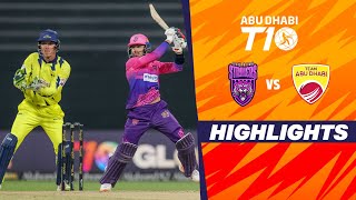 New York Strikers vs Team Abu Dhabi  Abu Dhabi T10  Match 22  Highlights  JioCinema amp Sports18 [upl. by Herm]