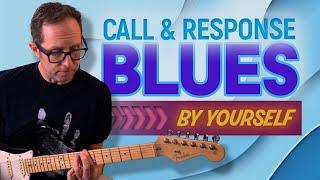 Call amp Response Blues that you can play by yourself on guitar  Blues Guitar Lesson  EP573 [upl. by Cristionna]