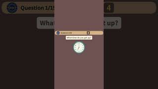 Telling the Time Quiz 3  What time do you get up  Shorts english learnenglish [upl. by Sifan777]