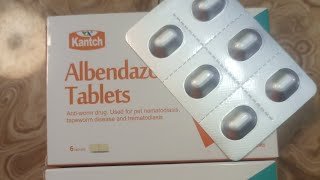 Albendazole Tablets dewormer for dogs and cats [upl. by Ahseym]