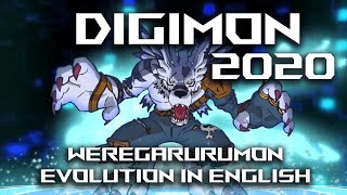 Digimon Adventure 2020 Garurumon Digivolve to WereGarurumon in English [upl. by Aehsan]