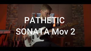 Beethoven  Pathetic Sonata movement 2 on electric guitar [upl. by Horlacher287]