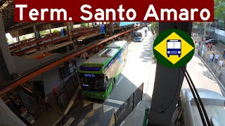 174 Terminal Santo Amaro Brazilian Buses [upl. by Notaes]