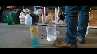 Silver Refining Nitric Acid Poor Mans Method Part 4  Silver Chloride Conversion and Pour [upl. by Aihseuqram225]