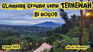 Glamping murah di puncak bogor view TERMEWAH  Zoya hill Curug Panjang [upl. by Kusin]