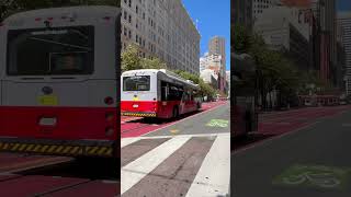 Sf Muni bus 5006 passing by Fourth  Market [upl. by Malca486]