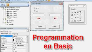 Découvrir VBA en construisant une calculette TVA vidéo24 [upl. by Elleon]