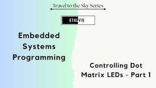 1006 Embedded Systems Programming  Dot Matrix LEDs Part 1 [upl. by Hoseia466]