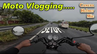 MotoVlog Setup viralvideo bike motovlog djiaction4 hussainsbrief [upl. by Novaj]