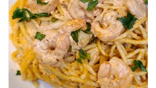 pasta con camarones al chipotle [upl. by Marcia]