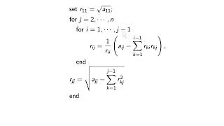 Ch06n2 Cholesky Factorization [upl. by Sahcnip]