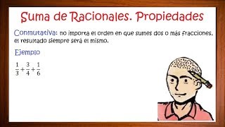 Propiedad conmutativa de la suma de números racionales Ejercicios resueltos [upl. by Ennoid]