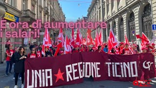 Manifestazione per i salari del 21 settembre 2024 [upl. by Thurnau]