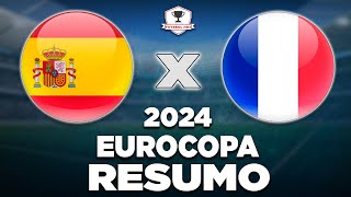 ESPANHA 2 x 1 FRANÇA AO VIVO  EUROCOPA 2024  SEMIFINAL  NARRAÇÃO [upl. by Koerner]