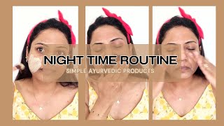 Night Skincare Routine Ft Bio Ayurveda  Ria Rajendran [upl. by Aznofla]