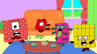 OMG Numberblocks 1 and 8 Poisoned  Numberblocks fanmade Coloring Story [upl. by Belcher654]