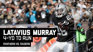 Derek Carrs Huge Pass to Johnny Holton amp Latavius Murrays TD Run  Panthers vs Raiders  NFL [upl. by Marcelline]