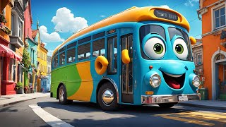 Wheels on the Bus  Nursery Rhymes  Kids Songs  Fun and Learning [upl. by Hearsh]