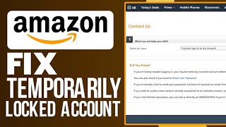 How To Fix Amazon Temporarily Locked Account Problem Solved [upl. by Eissed]