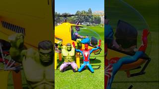 GTA V SUPERMAN SAVES SPIDERMAN amp HULK FROM KIDNAPPERS shorts gta5 [upl. by Iline]