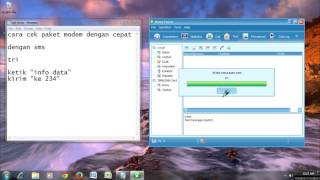 cara cek kuota modem [upl. by Frame282]
