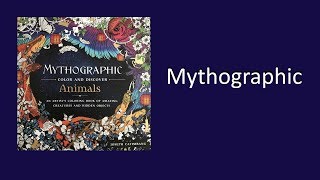 Coloring Book Flip Through Mythographic Animals by Joseph Catimbang [upl. by Eslek]