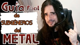 Identifica los SUBGÉNEROS del METAL con estos Simples Pasos [upl. by Mclyman]