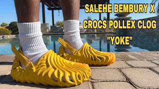 CROCS X SALEHE BEMBURY POLLEX CLOG quotYOKEquot UNBOXING REVIEW ampON FEET NEWEST COLOR WAY I WANT THEM ALL [upl. by Nolasba677]