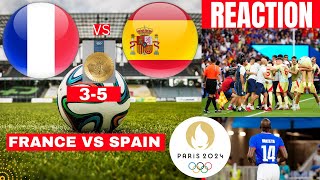 France vs Spain 35 Live Paris Olympic Gold Medal Final Football Match Score Highlights en Direct [upl. by Rudy]