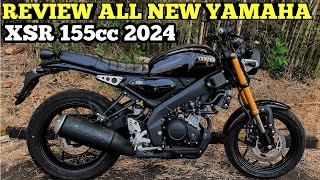 KEREN ABISS 🔥 TAMPILAN YAMAHA XSR 155 TERBARU  TAHUN 2024 HITAM GLOSSY xsr xsr155 yamaha [upl. by Meredeth]