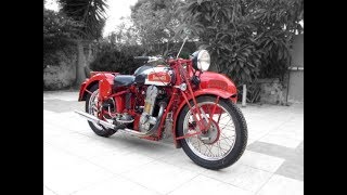 BENELLI 500 4TS SIDECAR 1940  TARGA ORO [upl. by Idnat]