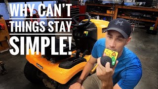 How to change the reverse module key switch Cub Cadett XT1 [upl. by Anastas]