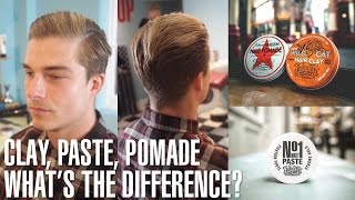 Johnny’s guide to Hair Clay Matt Paste and Pomade – what’s the difference [upl. by Aramak]