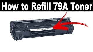 How to refill in HP 79A HP 83A HP 85A HP 88A Toner Cartridges 2023 [upl. by Lehcir]