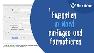 Fußnoten in Word einfügen und formatieren  Scribbr 🎓 [upl. by Loretta]