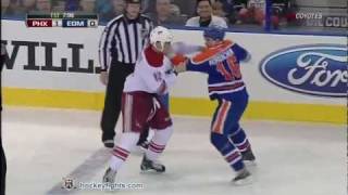 Paul Bissonnette vs Darcy Hordichuk Feb 25 2012 [upl. by Paza]