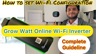 GroWatt Online WiFi Configuration in Pakistan by shinePhone App GrowWatt inverter Installation [upl. by Eneleahs663]