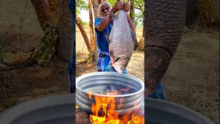 Whole Fish Recipe  Cooking Full Catla Fish Gravy🐟🔥 shorts [upl. by Proudlove]